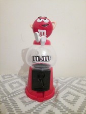 Retro Red Chocolate M&Ms Gumball Machine Dispenser Music Nestle Display Advert
