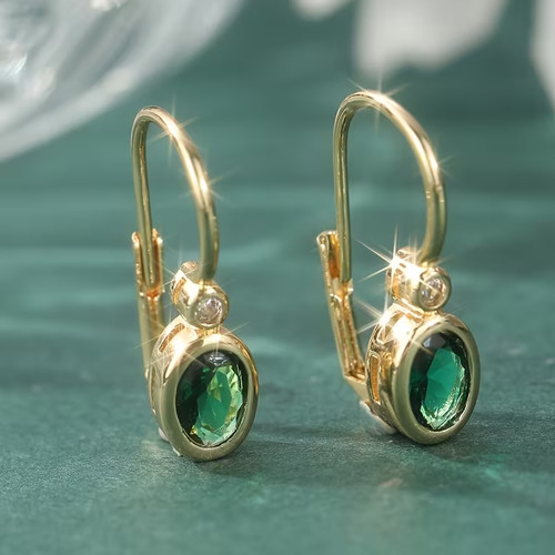 9ct gold filled peridot - gold,