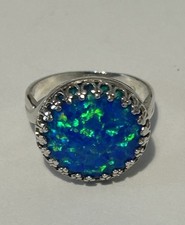 Sterling Silver & Opal Ring