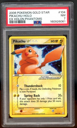 Pokemon card psa 7 pikachu - pokemon,
