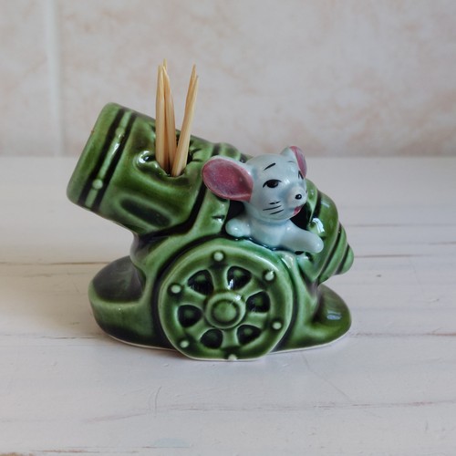 Vtg mouse cannon - vtg, ceramic