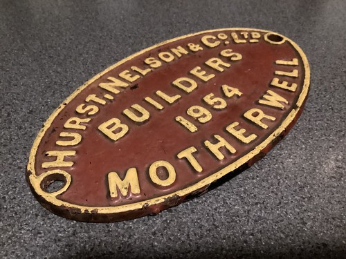 Railway builders plate - plate,