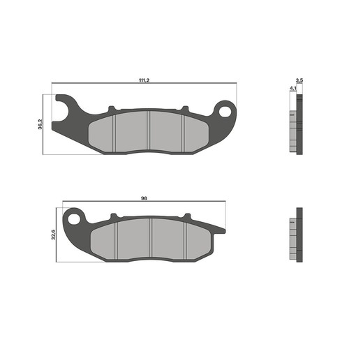 Brake pads malossi for piaggio - brake,
