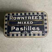 Antique  Rowntree's Mixed Pastilles York EMPTY Tin Very Collectable