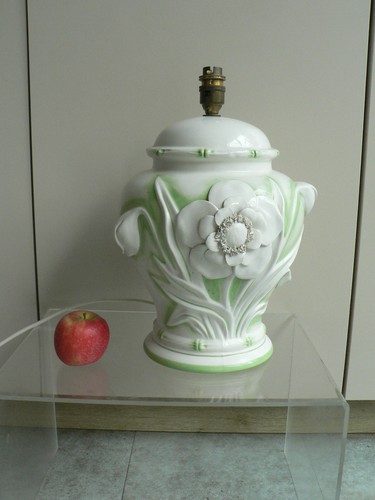 Vintage ceramic lamp base 80s - ceramic,