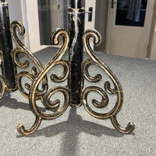 Cast iron scroll display - , table