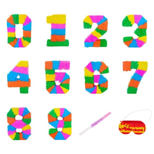 Party pinatas set with stick - party, &