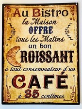 33cm Bistro Café Sign Plaque