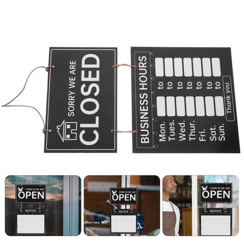 Double sided wooden business - sided,