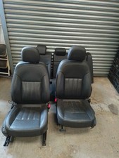 VAUXHALL INSIGNIA 08-17 BLACK LEATHER HEATED INTERIOR SEATS  ESTATE SET