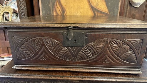 18th century oak bible box - 18th,