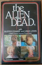 THE ALIEN DEAD Rare UK PRE CERT X Betamax big Box Video Nasty Horror zombie 1980