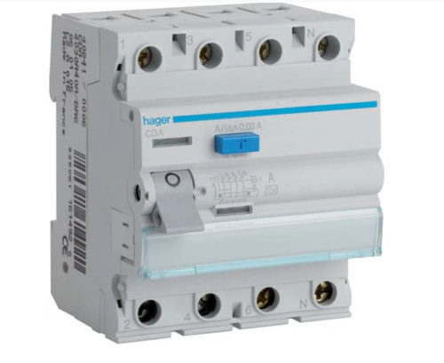 Hager 63a 30ma cda463u - 63a, four