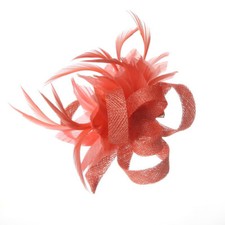 Women's Flower Feather Clip