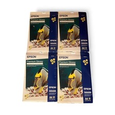 Epson Premium Glossy Photo Paper A4 Ref S041287 4 Packs of 20 - 80 Sheets Epson