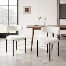 2 Velvet Dining Chairs Set