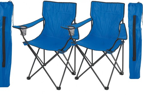 Camping chairs folding - 2x,