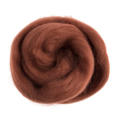 Natural wool roving 10g - natural,