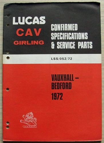 Lucas vauxhall bedford cars - &,