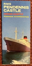 RMS Pendennis Castle Passenger Accommodation, Deck Plan Booklet  1960's