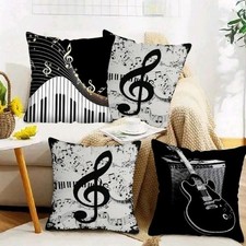 Set 4 x Black & White Music