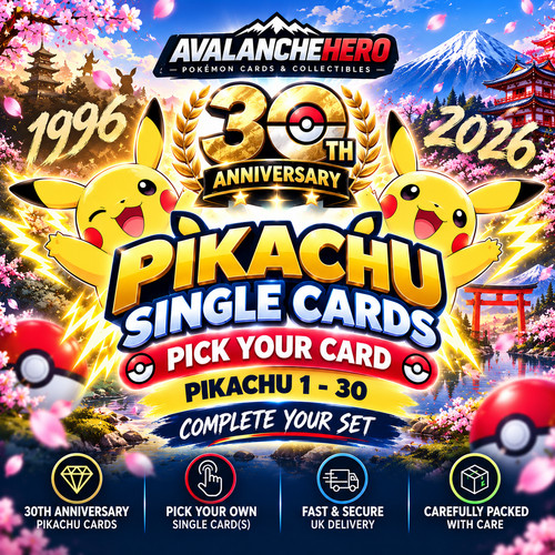 Pokemon single cards 30th - pokemon,