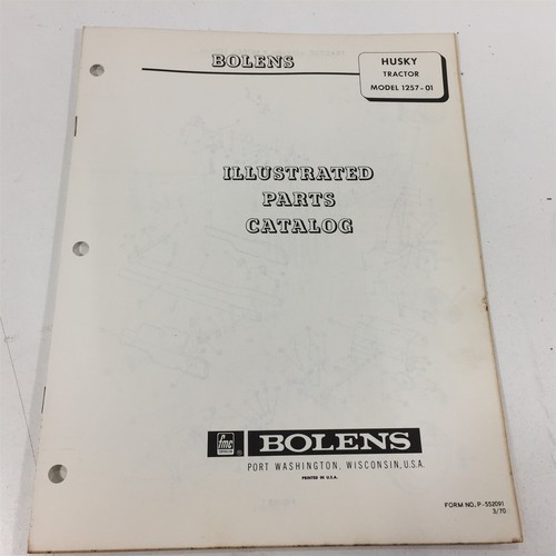 Bolens husky tractor 1257 - tractor, 1257-01