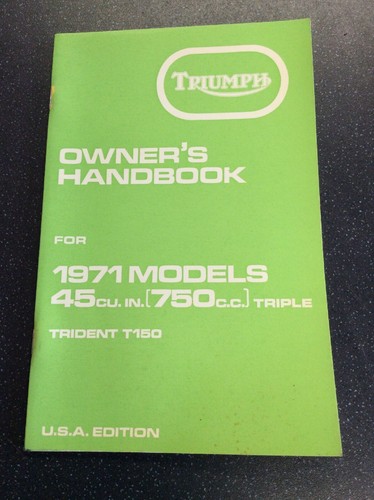 Owner manual handbook - owner's, manual/handbook