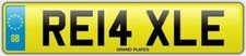 Relax Relaxed number plate