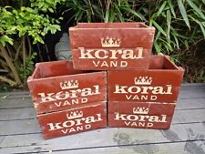 Original Vintage Koral Vand Wooden Beer Crate (price is per crate)
