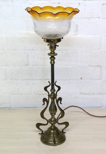 Table lamp art nouveau - table,