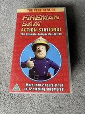 FIREMAN SAM ACTION STATIONS THE ULTIMATE BUMPER COLLECTION RARE VHS VIDEO TAPES
