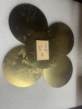 Traditional Brass Sheet Metal 3mm x 209mm Diameter Disks x5 bundle deal 