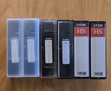 6x VHS-C TDK/Scotch/Ferguson HS 45 Min Cassette Tapes for VHSC Video Camcorder