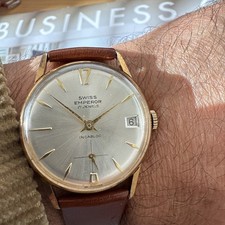 VINTAGE SWISS EMPEROR MECHANICAL MEN WRISTWATCH SWISS  MADE