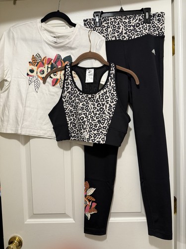Adidas black white leopard - black,