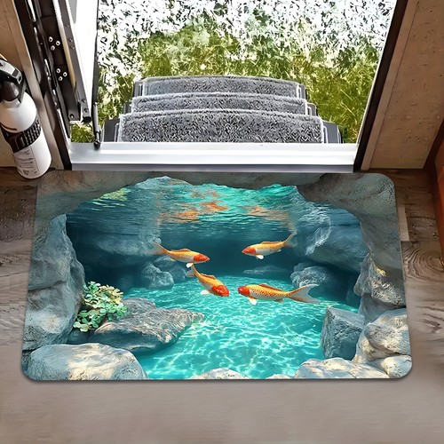Illusion fish design door - illusion,