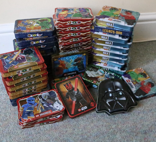 Lego empty tins x44 ninjago - empty,