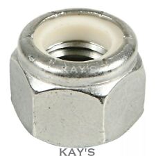 UNF NYLOC NUTS INSERT LOCKING ZINC PLATED 1/4 5/16 3/8 7/16 1/2 9/16 5/8 3/4 7/8