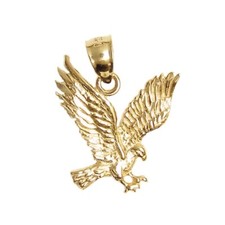 New 14k Yellow Gold Eagle