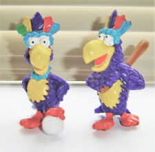 2x Mr Cadburys Mini Eggs Parrot Figure Cake Topper Figurine Football & Baseball