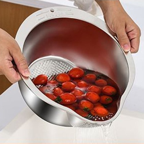 Stainless steel rice washing - steel,