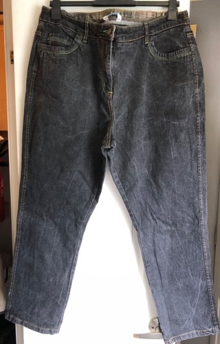 Ladies black denim - black, straight