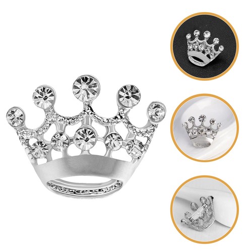 6pcs collar clothing - pin, crown