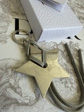 Dior Silver STAR keyring charm