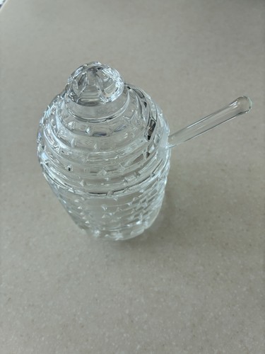 Crystal bee hive skep shaped - bee,