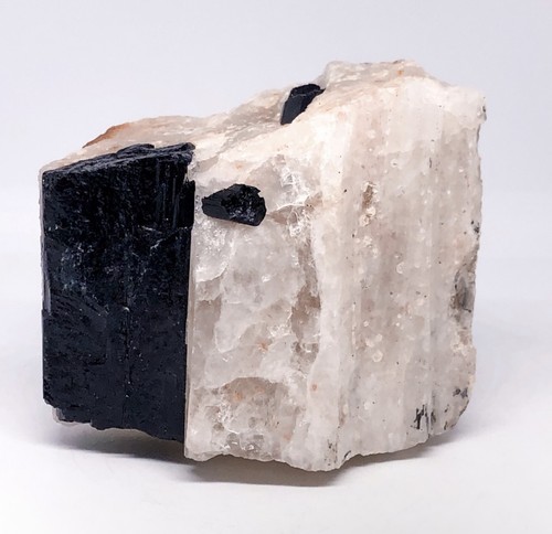 Raw black tourmaline quartz - black,