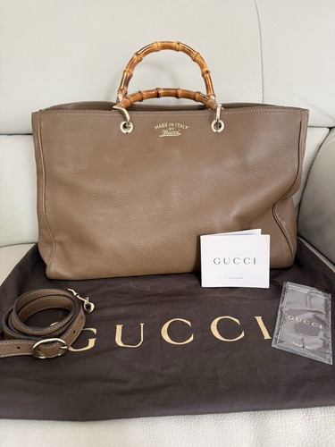 Authentic gucci bamboo shopper - gucci,