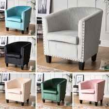 Tub Chair Velvet Arm Chair