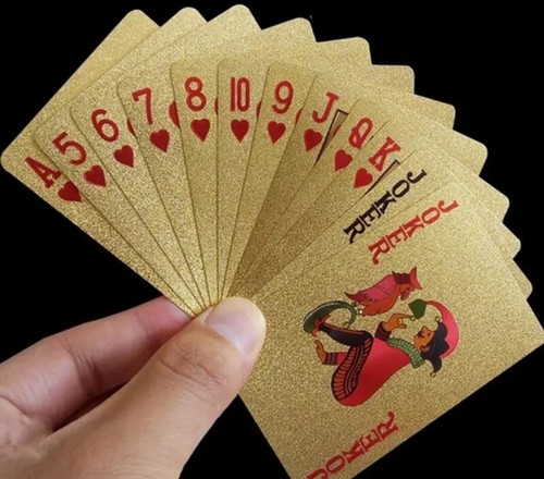 Luxury gold playing - gold, deck